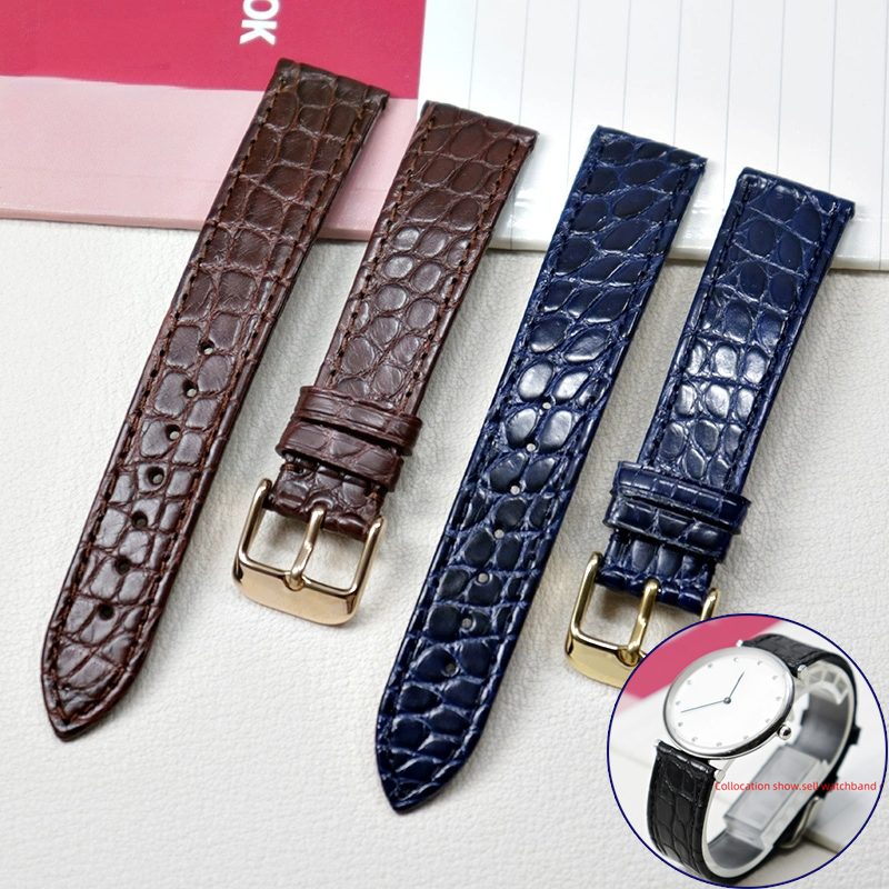 Luxury Watch Cartier - Sottile coccodrillo cinturino in vera pelle