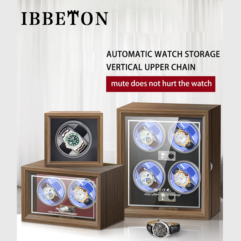 Luxury Watch Winder Box - IBBETON Scatola Porta Orologi di Lusso
