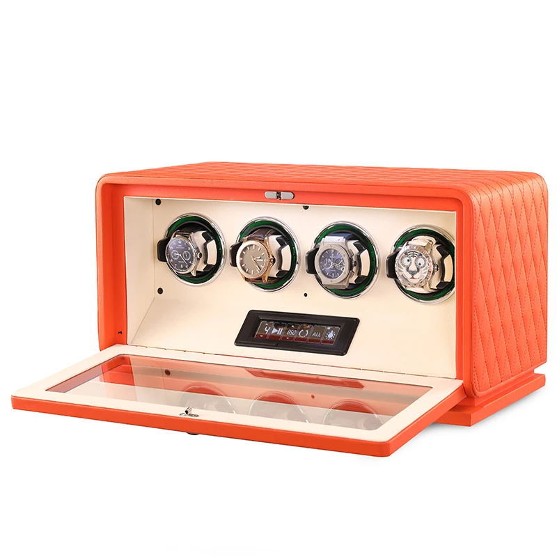 Luxury Watch Winder Box - Avvolgitore per Orologi Automatici in Pelle
