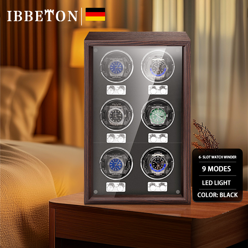 Luxury Watch Winder Box - IBBETON Avvolgitore per orologi in legno