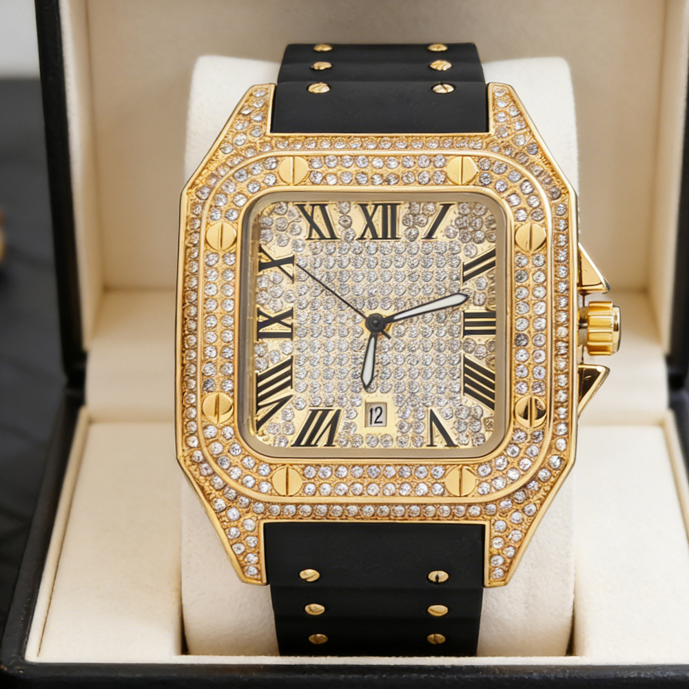 Orologio al Quarzo Quadrato al - Luxury Watch With Rubber Strap recensione e prezzo