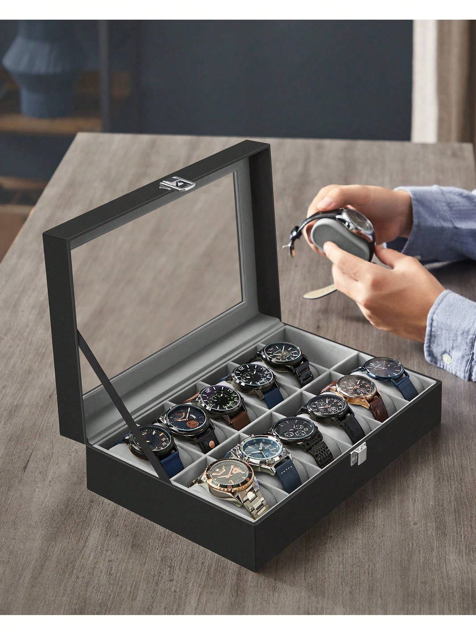 Scatola Porta Orologi a 12 Sco - Luxury Watch Holder recensione e prezzo