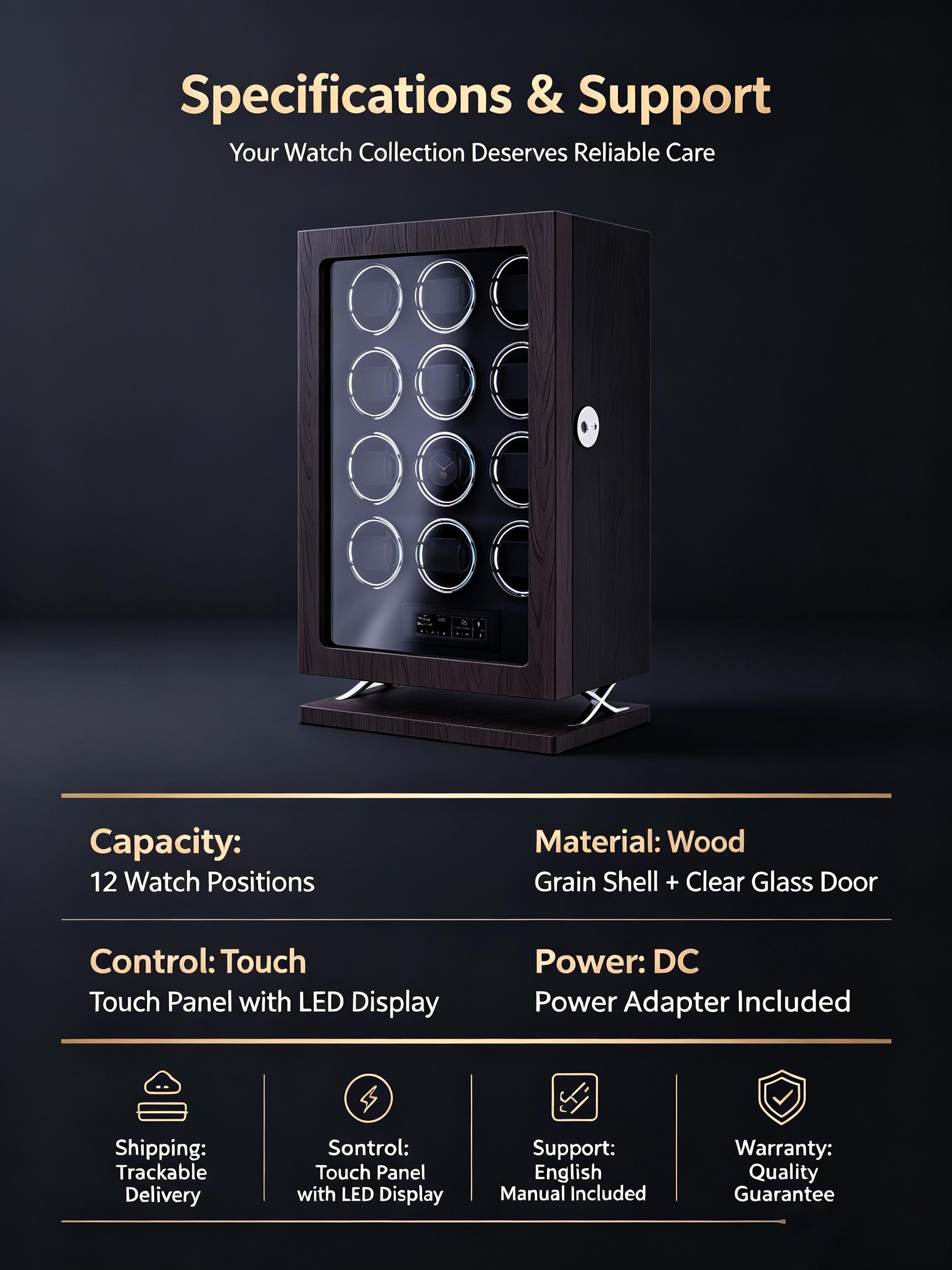 IBBETON Caricatore Automatico  - Luxury Watch Winder Box recensione e prezzo
