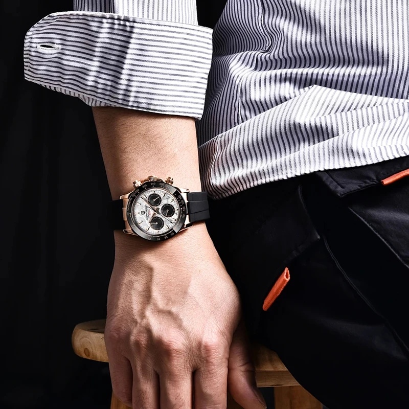 Orologio Cronografo da Uomo Pa - Luxury Watch With Rubber Strap recensione e prezzo