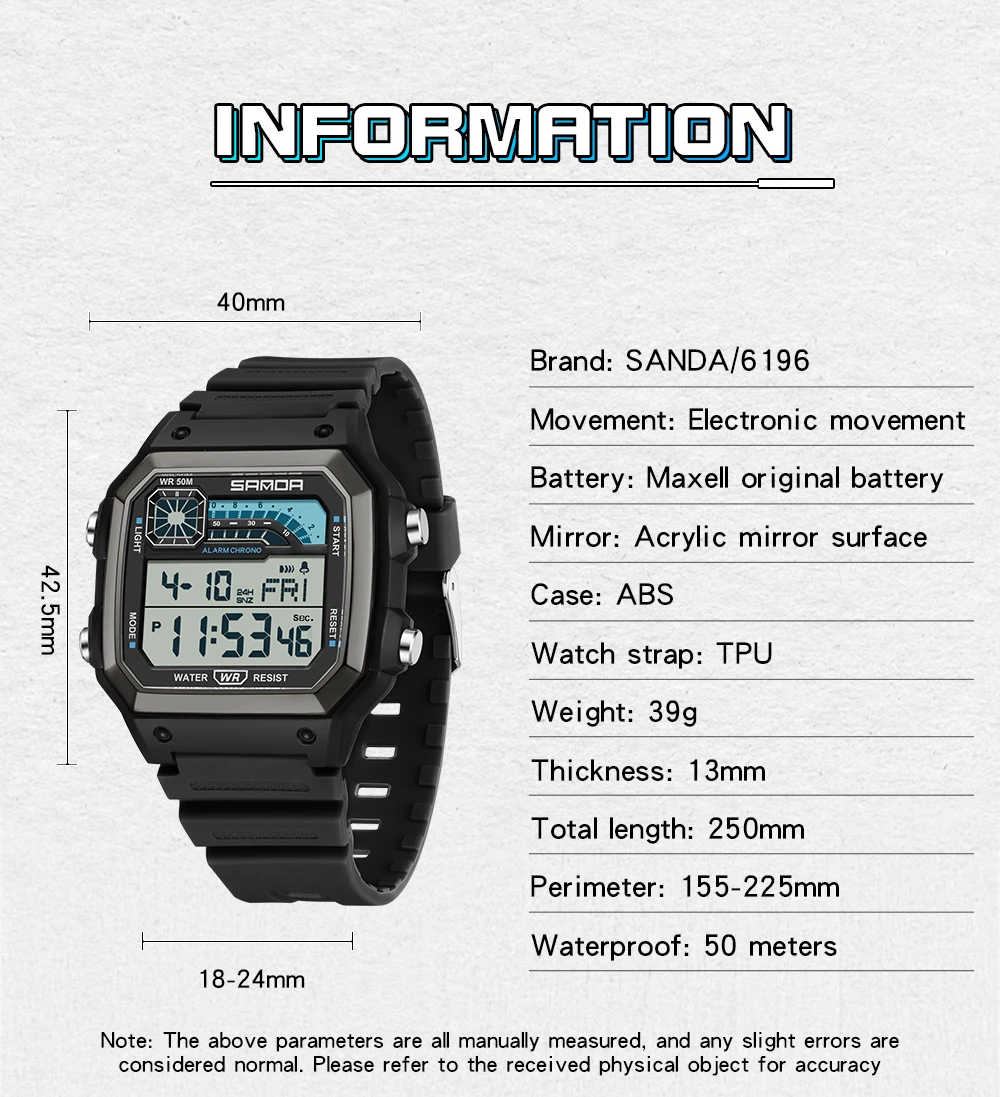 SANDA 6196 Orologio elettronic - Minute Repeater Watch recensione e prezzo