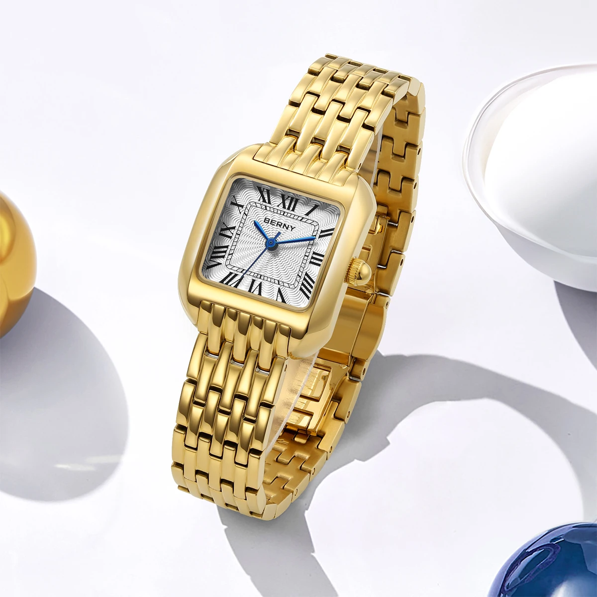 BERNY Orologio quadrato in oro - Luxury Watch Cartier recensione e prezzo