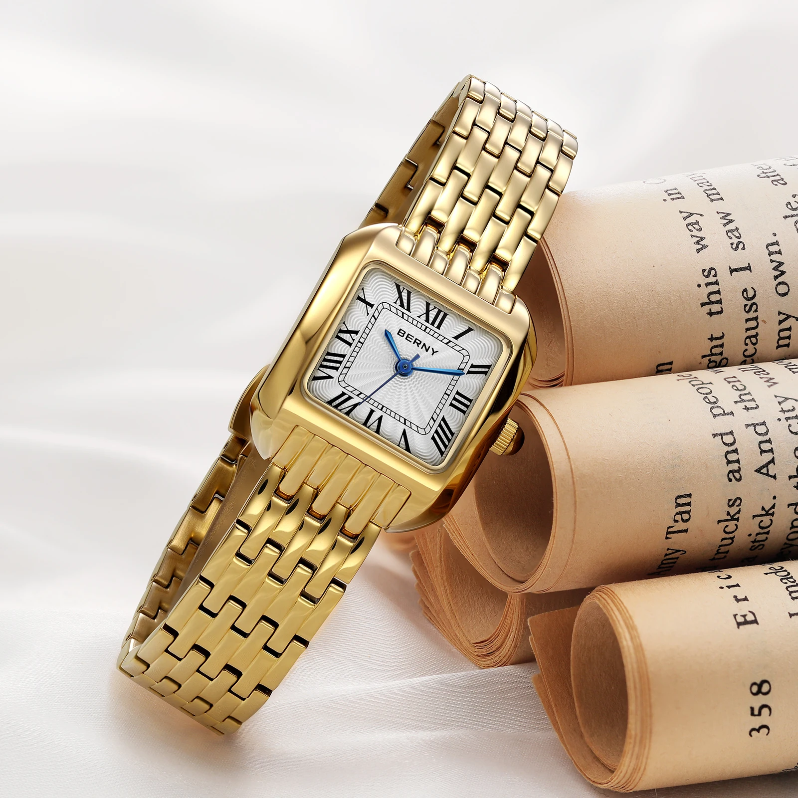 BERNY Orologio quadrato in oro - Luxury Watch Cartier recensione e prezzo